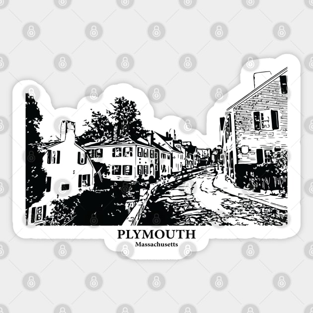 Plymouth - Massachusetts Sticker by Lakeric